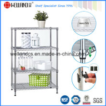 Supreme DIY 4 Layers Home Chrome Steel Wire Shelf